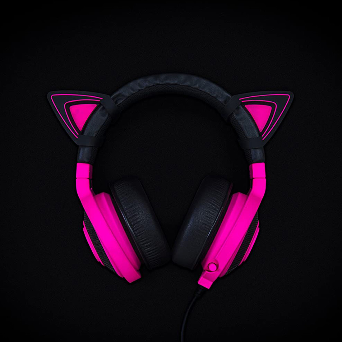 Накладные кошачьи ушки на гарнитуру Razer Kitty Ears for Kraken - Neon Purple - фото 2 - id-p112402646