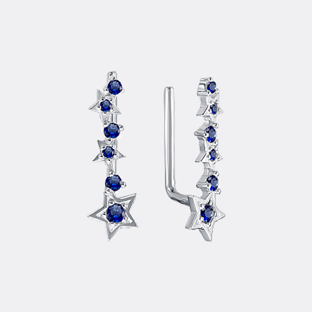 Серьги из серебра с фианитами Вознесенский 12-0984.0010 ,