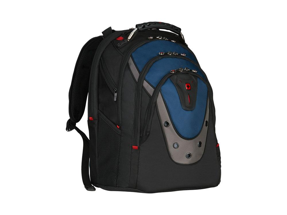 Рюкзак Ibex WENGER 17, черный/синий, полиэстер/ПВХ, 37 x 26 x 47 см, 23 л - фото 3 - id-p112416686