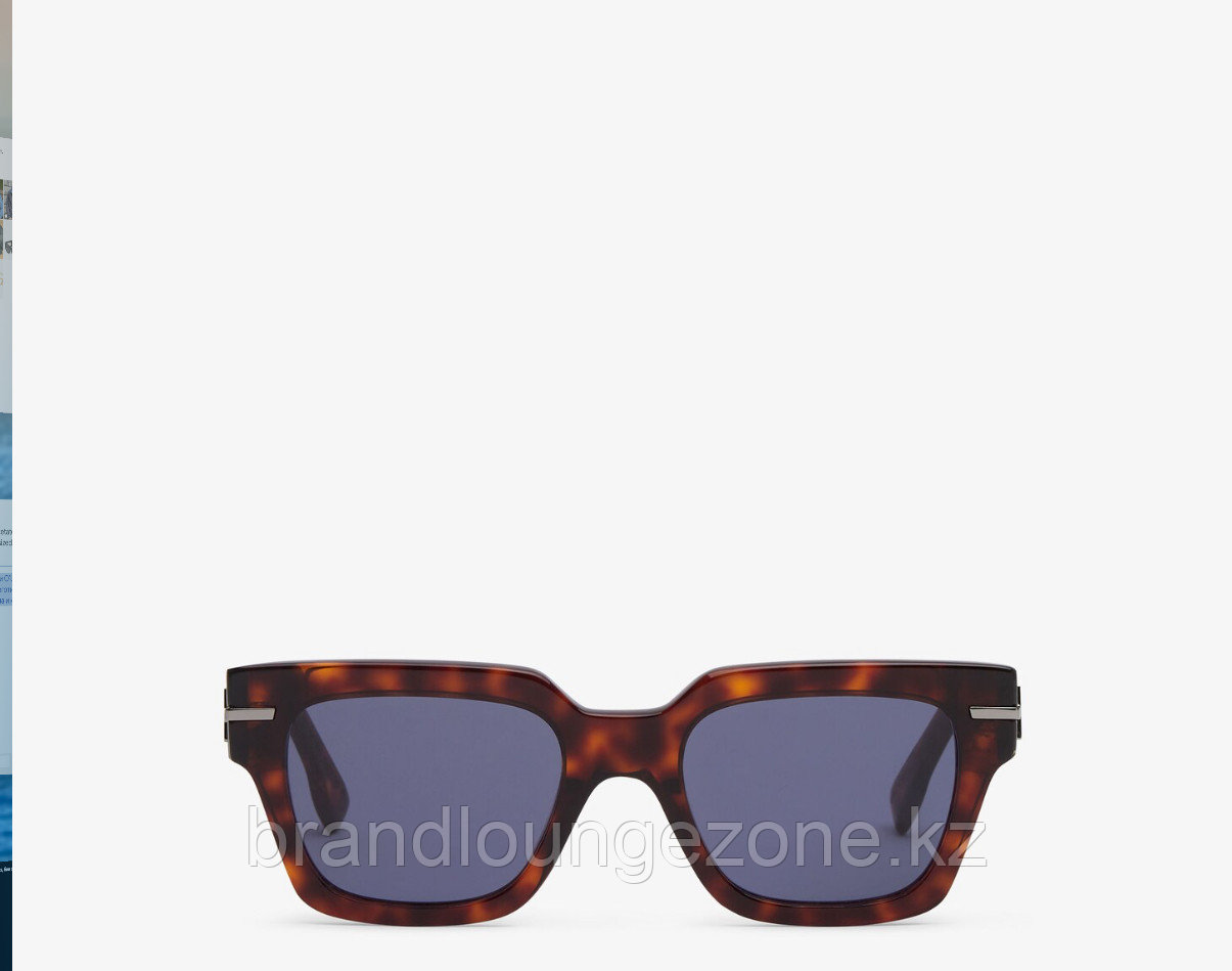 Мужские солнцезащитные очки Fendi Fendigraphy , прозрачный ацетат золотистого цвета - фото 2 - id-p112418294