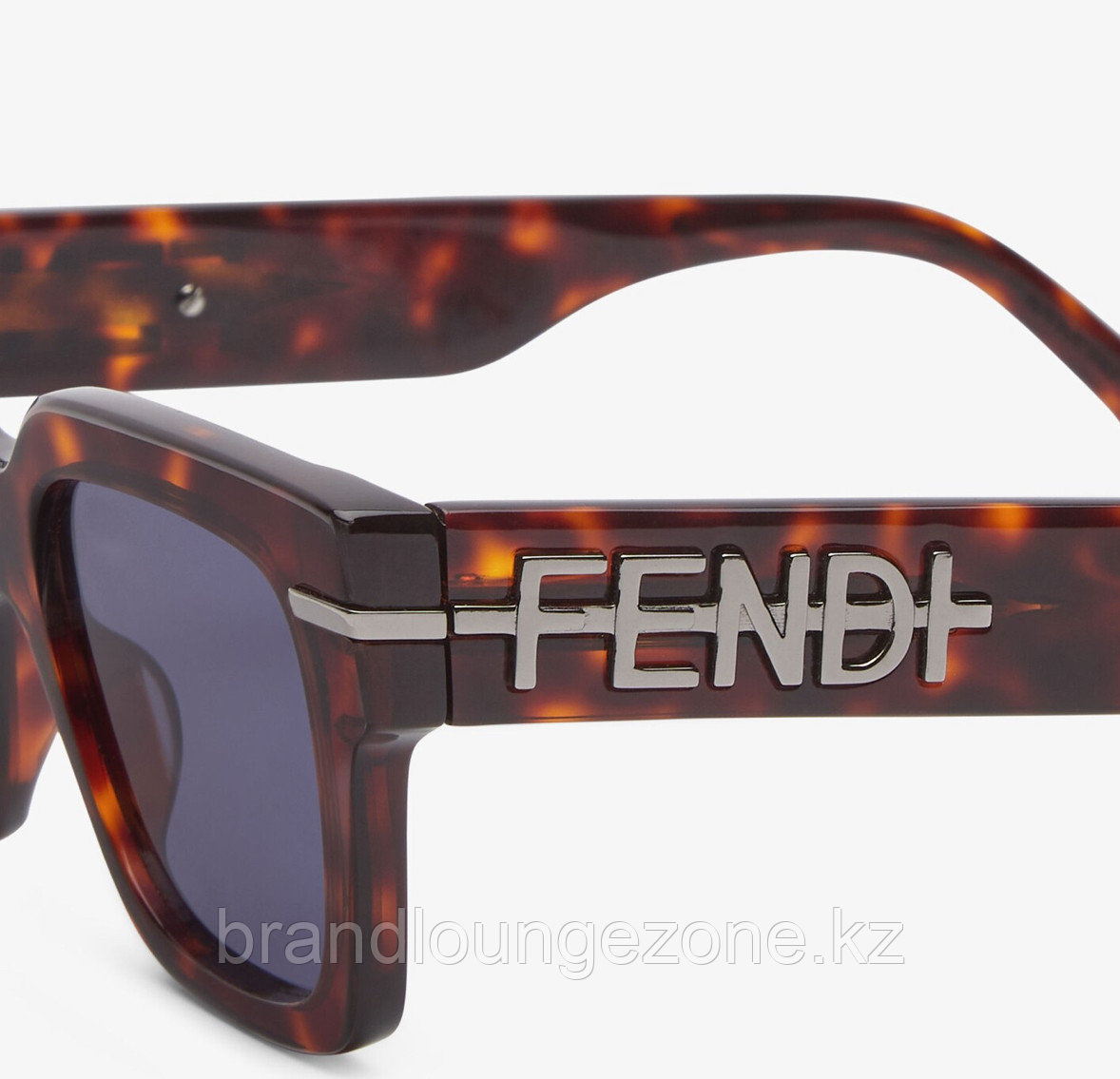 Мужские солнцезащитные очки Fendi Fendigraphy , прозрачный ацетат золотистого цвета - фото 3 - id-p112418294