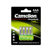 Аккумулятор CAMELION AlwaysReady Ni-MH Rechargeable NH-AAA1100ARBP4 4 шт. в блистере