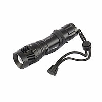 Фонарь 3W CREE LED 3W зум 3 режима 100%-50%-строб клипса ремешок 160 Лм 200 м 90582 (002)