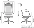 Офисное кресло Метта SU-BP-8(О), Сетка, Синтетическая дышащая сетка, Черный, фото 2
