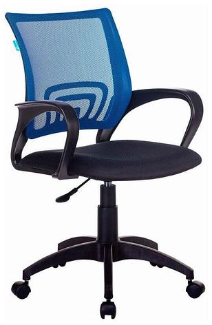 Кресло рабочее Бюрократ синий / черный, фото 2