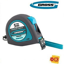 Рулетка "Ergonomisch", 5 м x 25 мм, магнитный GROSS 31103