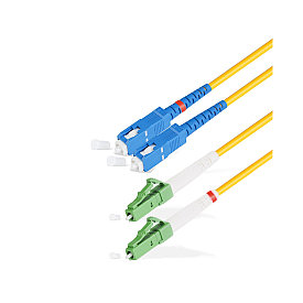 SC/UPC-LC/APC SM 9/125 Duplex 3.0мм 1 м талшықты-оптикалық патч сымы