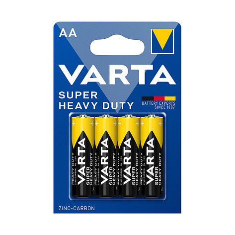 Батарейка VARTA Superlife Mignon 1.5V - R6P/AA 4 шт в блистере, фото 2