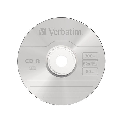 Диск CD-R Verbatim (43343) 700MB 50штук Незаписанный, фото 2