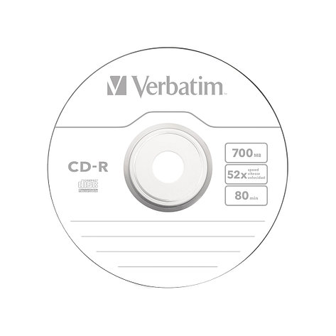 Диск CD-R Verbatim (43437) 700MB 10штук Незаписанный, фото 2