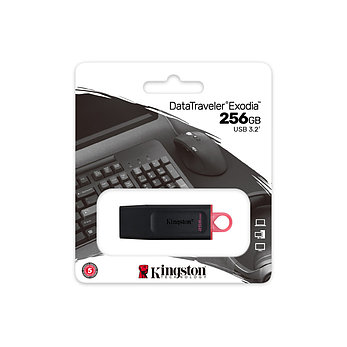 USB-накопитель Kingston DTX/256GB 256GB Чёрный, фото 3