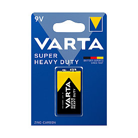 Батарейка VARTA Superlife (Super Heavy Duty) E-Block 9V - 6F22P 1 шт. в блистере