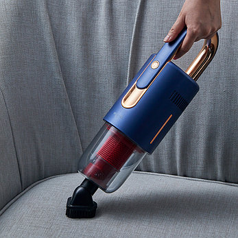 Беспроводной вертикальный пылесос Deerma VC20 Pro Синий, фото 4