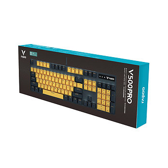 Клавиатура Rapoo V500PRO Yellow Blue, фото 2