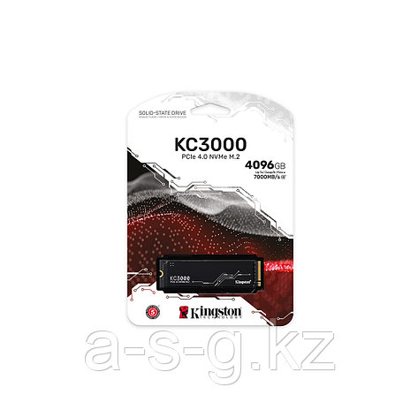 Твердотельный накопитель SSD Kingston SKC3000D/4096G M.2 NVMe PCIe 4.0, фото 1