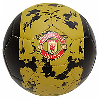 Футбольный мяч  Manchester United, желто-черный