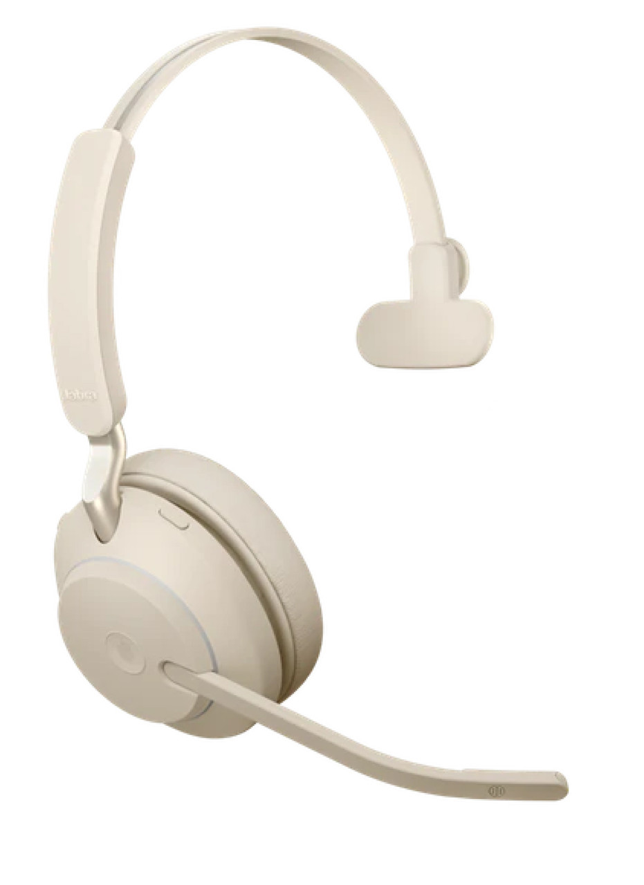 Jabra 26599-899-998 Гарнитура беспроводная EVOLVE2 65, Link380c MS Mono, Beige