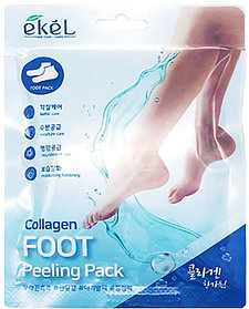 EKEL пилинг носочки Collagen Foot Peeling Pack 40 мл