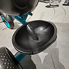 Детский трехколесный велосипед "Харли". Музыкальный. Фара горит. Цвет зеленовато-синий., фото 5