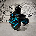 Детский трехколесный велосипед "Харли". Музыкальный. Фара горит. Цвет зеленовато-синий., фото 6