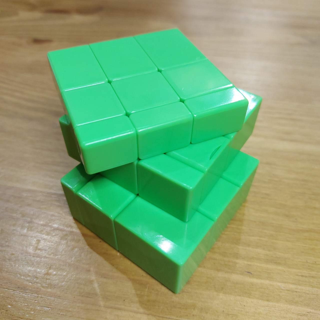 Кубик Рубика "Qiyi Cube" Зеркальный. Mirror. Полезная головоломка. Цвет зеленый. - фото 4 - id-p55172638