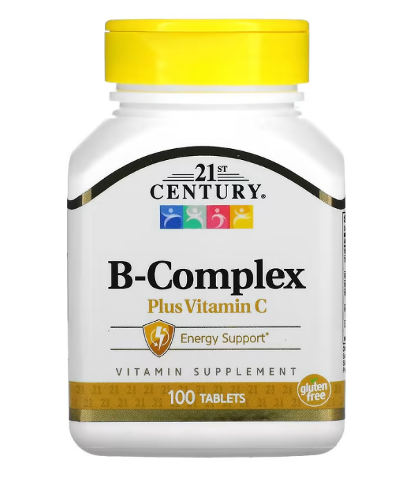 21st Century, комплекс витаминов группы B с витамином C, 100 таблеток