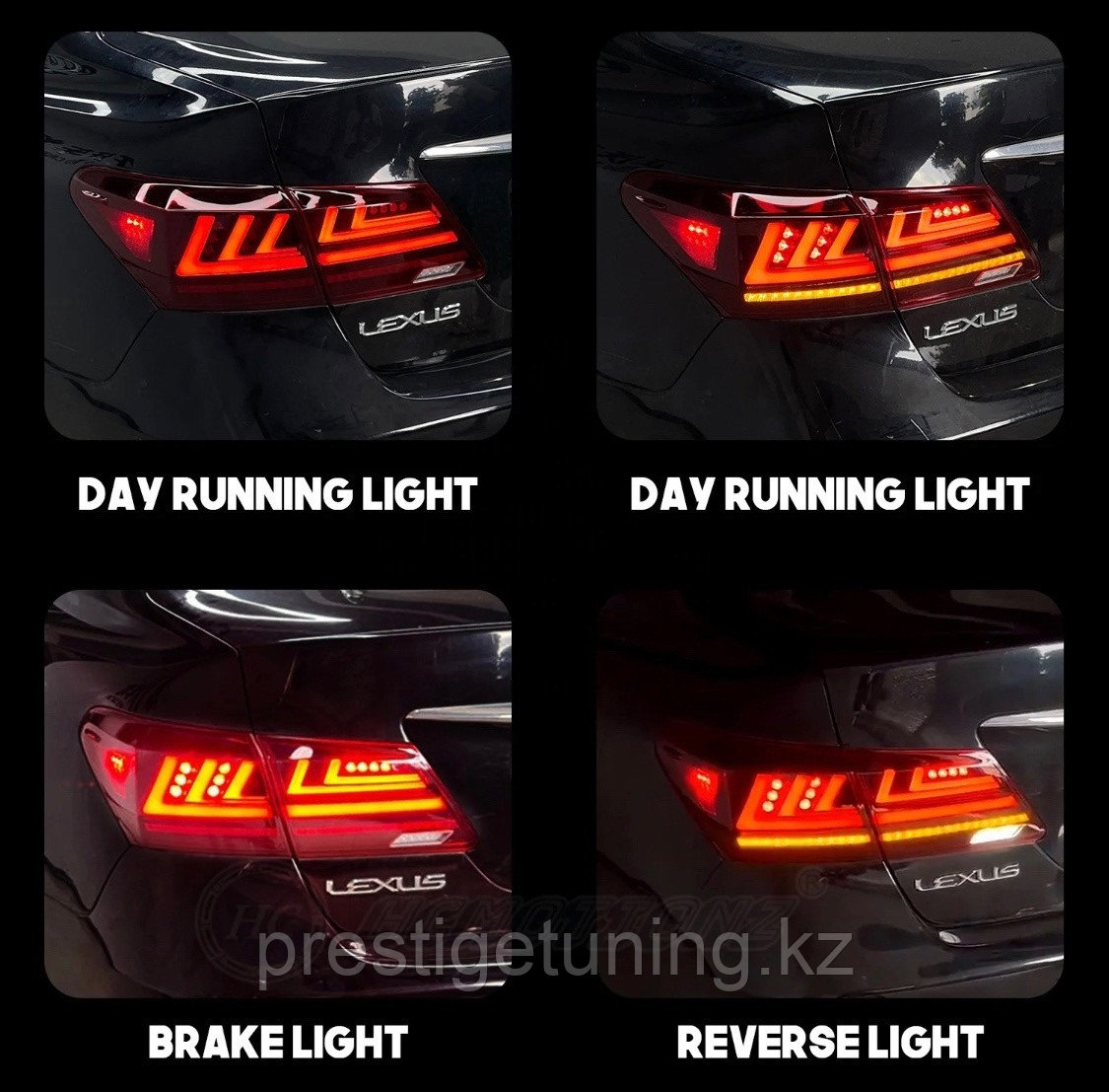 Задние фонари на Lexus ES 2006-12 дизайн 2021 (Красный цвет) - фото 8 - id-p112425258