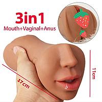Мастурбатор 3в1 Вагина, анус, рот