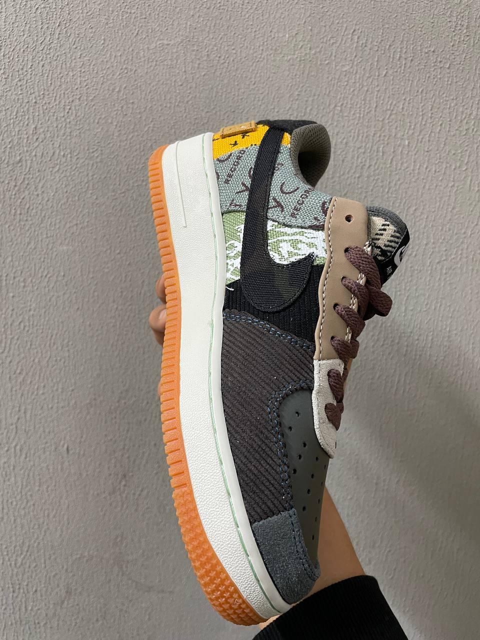 Кроссовки Nike Air Force 1 X Travis Scott Cactus Jack Премиум Качество - фото 4 - id-p112427770