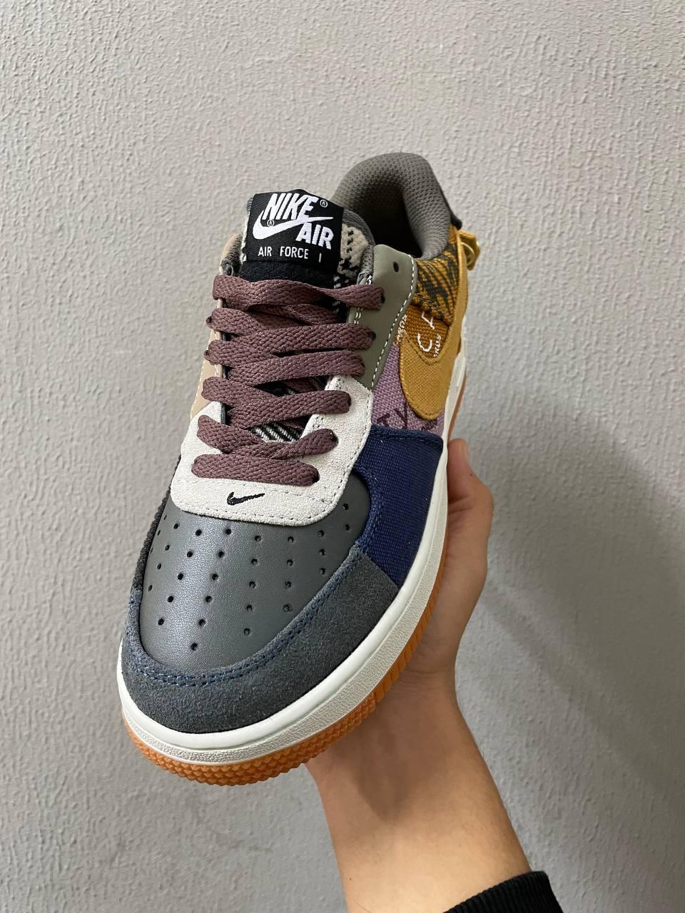 Кроссовки Nike Air Force 1 X Travis Scott Cactus Jack Премиум Качество - фото 9 - id-p112427770