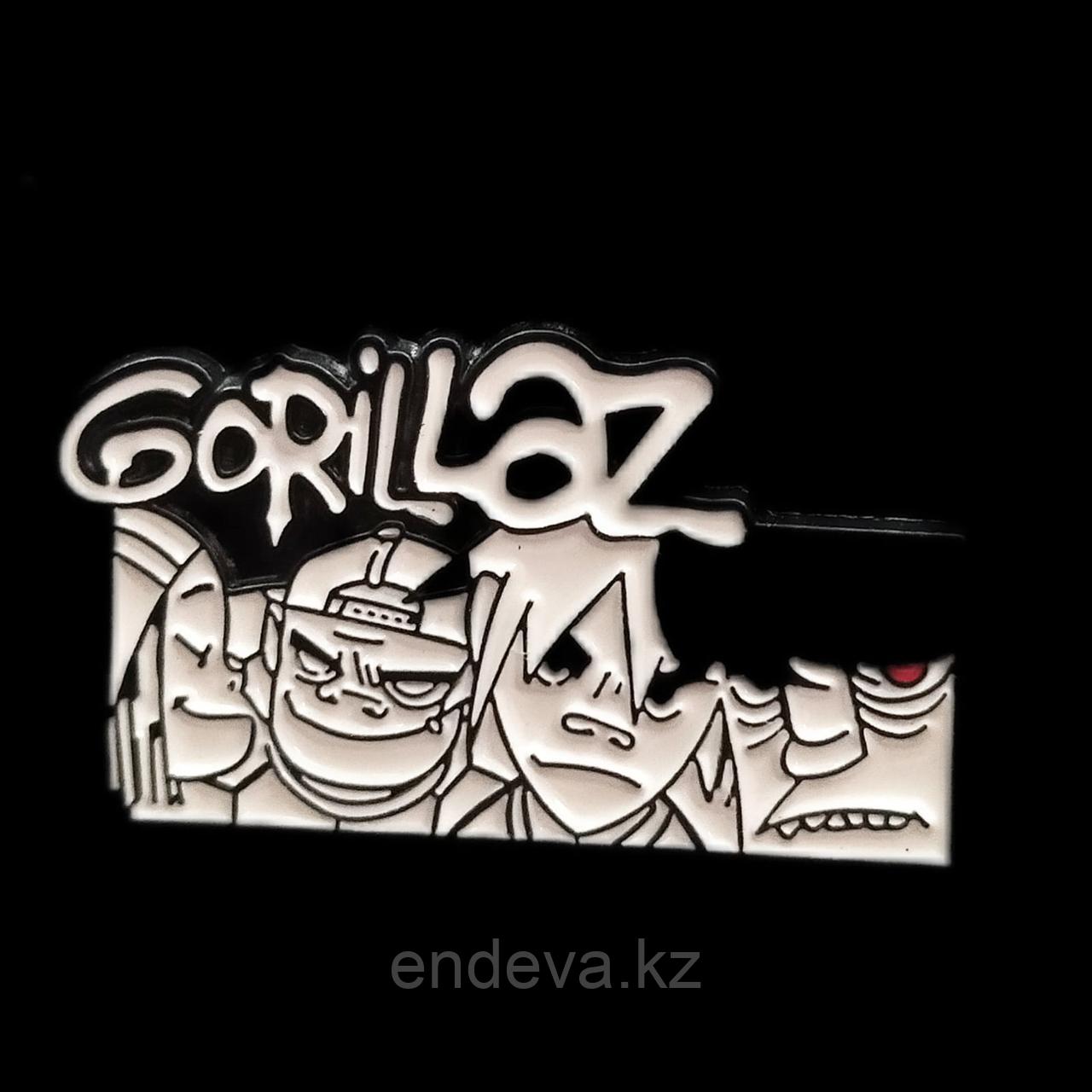 Значок металлический Gorillaz - фото 1 - id-p112428380