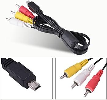 AV кабель mini USB-3RCA для камер Canon 60D/ 70D/ 600D/ 650D/ 100D/ 550D/700D и др, фото 1