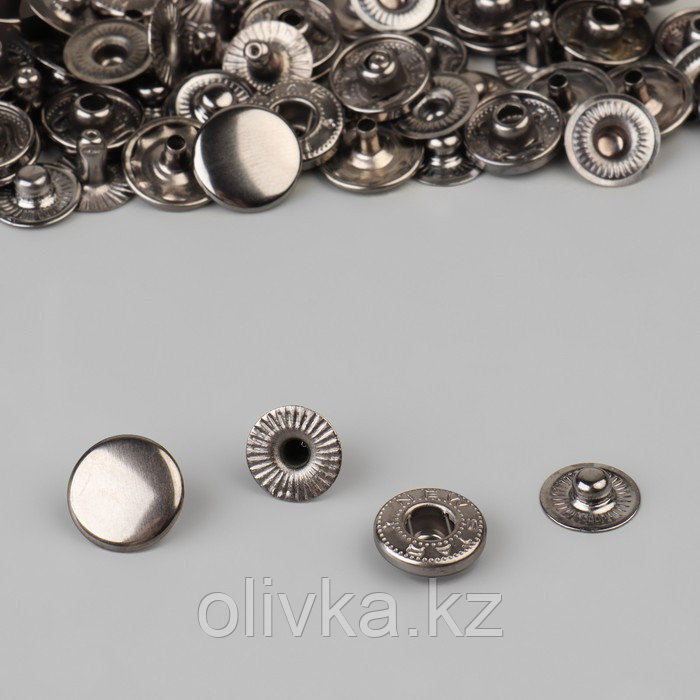 Кнопки установочные, Альфа 54, d = 12,5 мм, цвет чёрный никель - фото 2 - id-p110939819