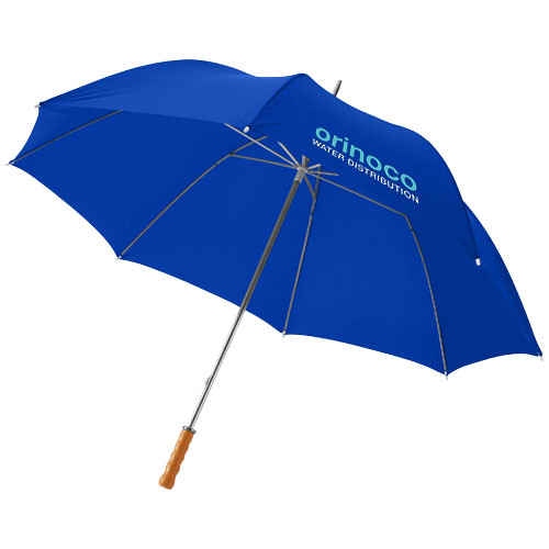 Зонтик-трость Karl 30" с деревянной ручкой. Синий - фото 3 - id-p112433115