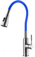 LM5082S-Blue EXPERT Смеситель для кухни с поворотным изливом, сталь