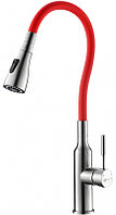 LM5082S-Red EXPERT Смеситель для кухни с поворотным изливом, сталь