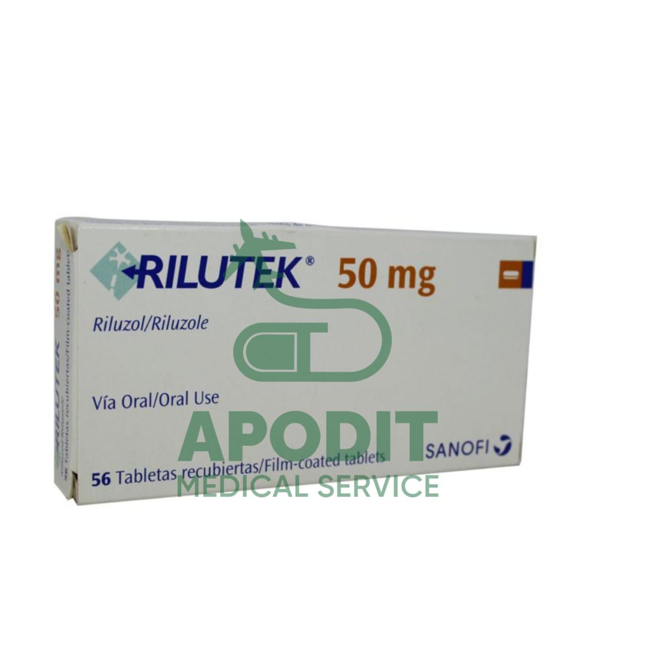 Рилутек (Rilutek) 50 мг №56 (рилузол) - фото 1 - id-p112017456
