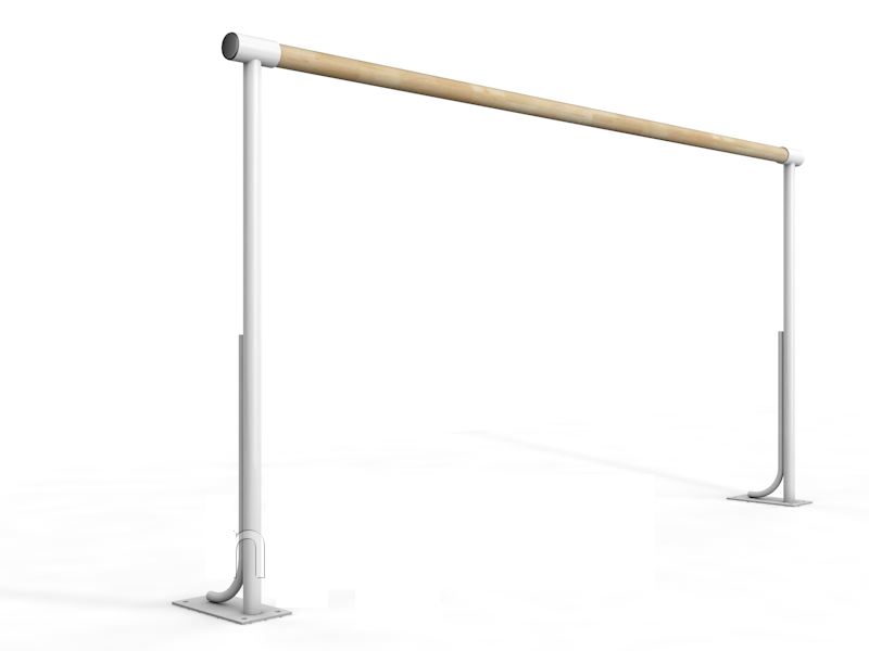 Балетный напольный однорядный станок 2м-2,4 м, фото 1