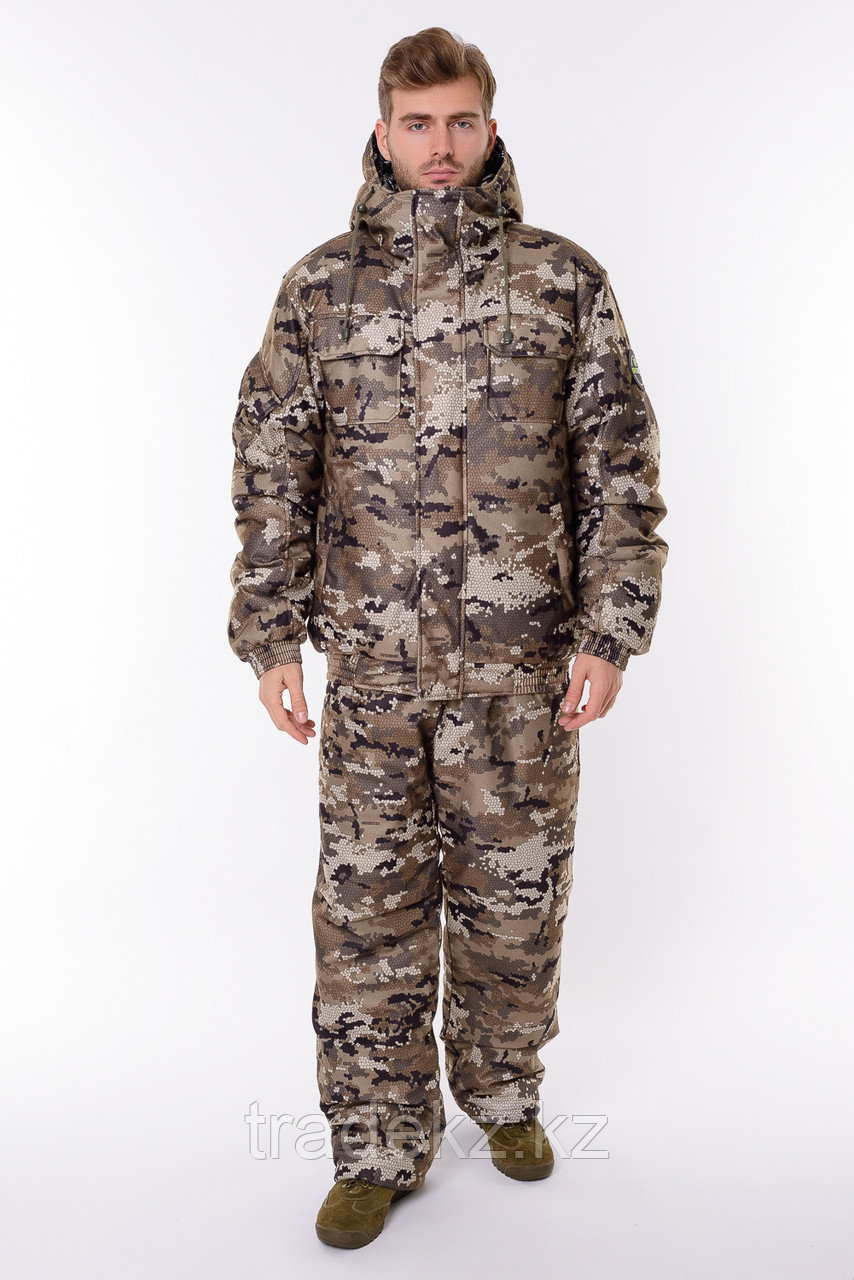 Костюм зимний для охотыи рыбалки ONERUS Патриот -45°C (тк.алова/бежевый), размер 44-46