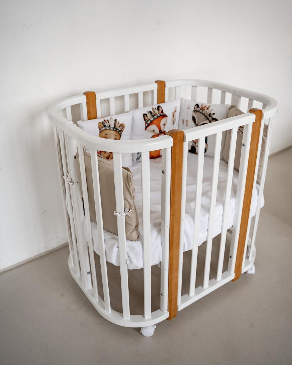 Кровать детская Viola Lux c маятником Белый бук - фото 3 - id-p112440730