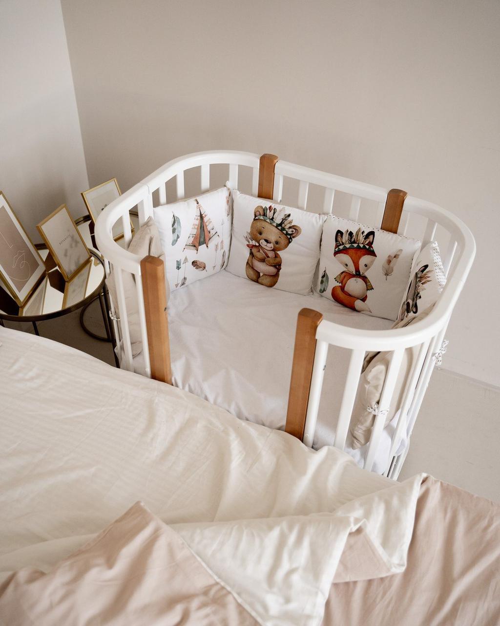 Кровать детская Viola Lux c маятником Белый бук - фото 5 - id-p112440730