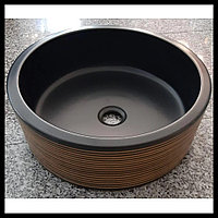 Керамическая раковина Palermo H19 для паровой комнаты со сливным отверстием (размер = 410 мм)