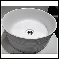 Керамическая раковина Palermo K12 для паровой комнаты со сливным отверстием (размер = 410 мм)