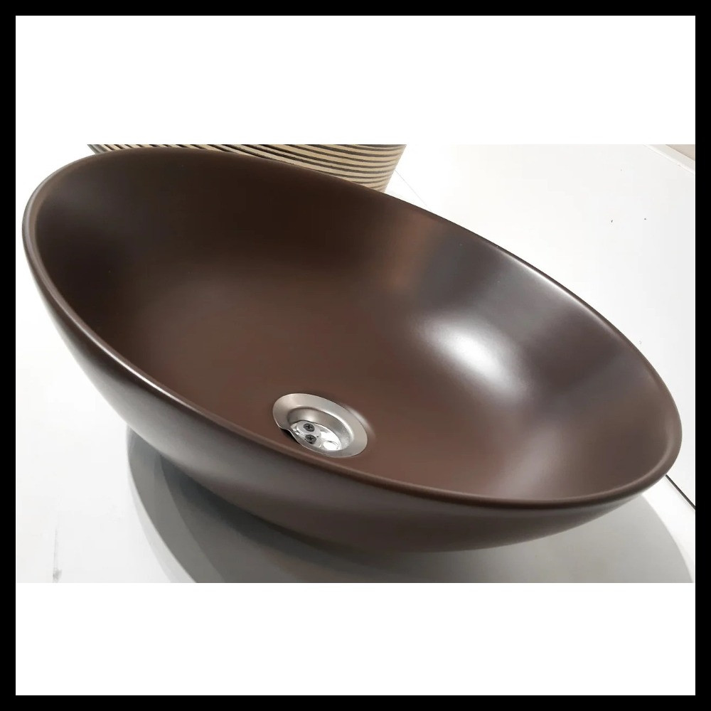Керамическая раковина Palermo A12 для паровой комнаты со сливным отверстием (размер = 400 мм)