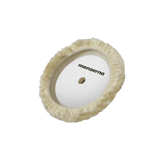 Полировальный круг Menzerna из натуральной крученной овчины 180 мм, молочный - фото 3 - id-p72791881