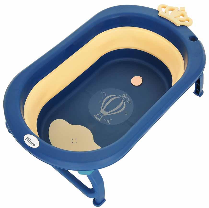 Детская складная ванна Pituso синяя с желтым, 87 см - фото 3 - id-p112441667