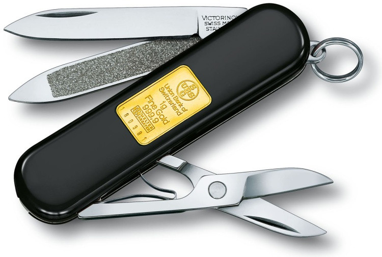 Нож Victorinox Classic Gold 0.6203.87 черный