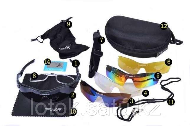 Тактические очки Oakley 4 линзы с поляризацией +1 линза с фильтром UV400 - фото 1 - id-p112442209