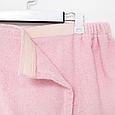 Набор для сауны Экономь и Я: полотенце-парео 68x150см  +  чалма, цв.св-розовый, 100% хл, 320 г/м2, фото 9