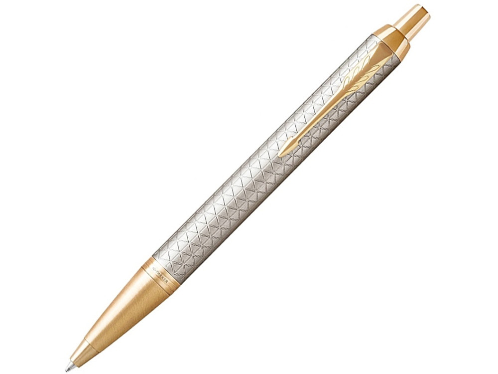 Шариковая ручка Parker IM Premium Warm Silver (grey) GT, стержень: M, цвет чернил: blue, в подарочной - фото 1 - id-p112442583